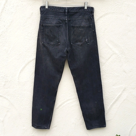 COS Paint Splattered Jeans Women's Size 29 Washed Black High Rise Straight Leg - Picture 6 of 15